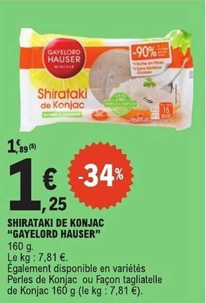 SHIRATAKI DE KONJAC "GAYELORD HAUSER"
