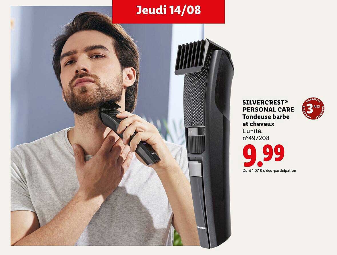 SILVERCREST® PERSONAL CARE Tondeuse barbe et cheveux