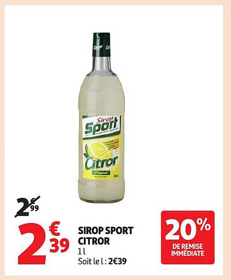 SIROP SPORT CITRON 1 L