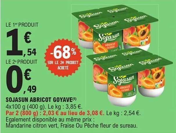 SOJASUN ABRICOT GOYAVE