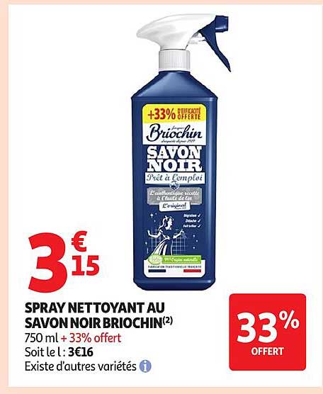 SPRAY NETTOYANT AU SAVON NOIR BRIOCHIN