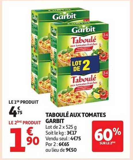 TABOULÉ AUX TOMATES GARBIT
