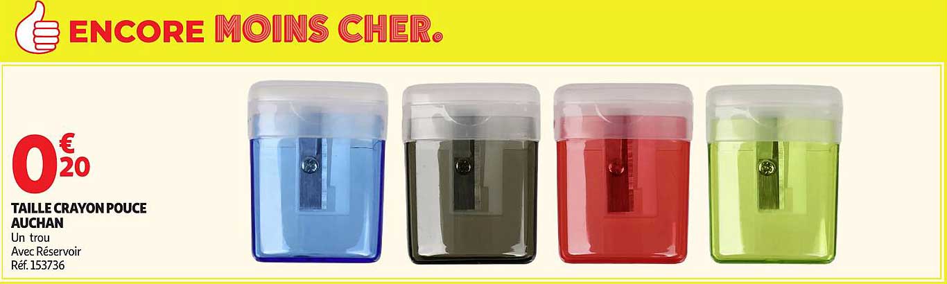 Taille Crayon Pouce Auchan