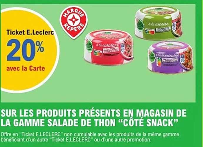 Ticket E.Leclerc 20% avec la Carte