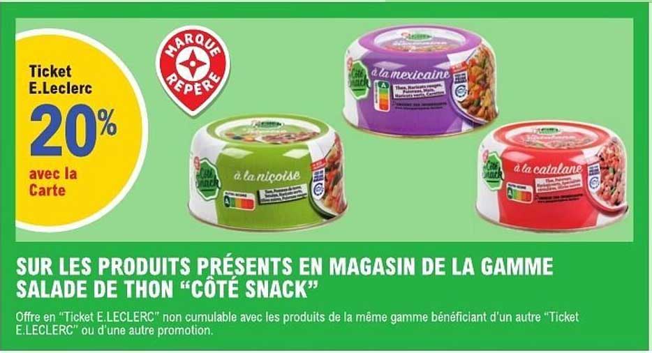 Ticket E.Leclerc 20% avec la Carte
