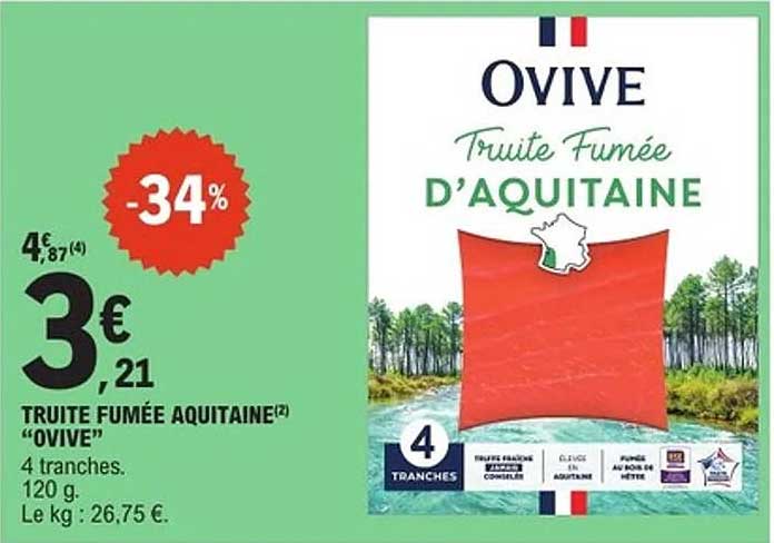 TRUITE FUMÉE AQUITAINE "OVIVE"