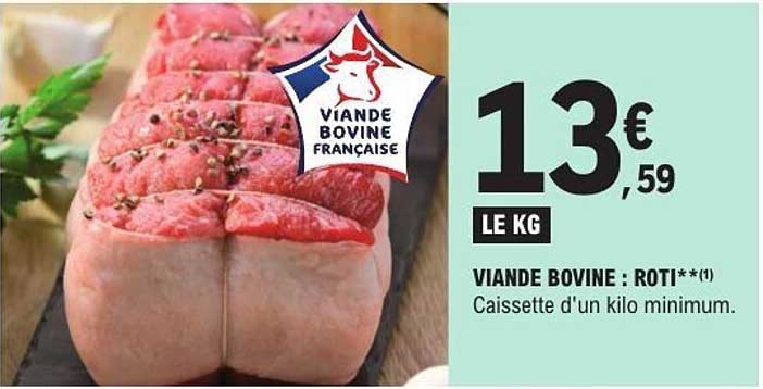 VIANDE BOVINE : RÔTI