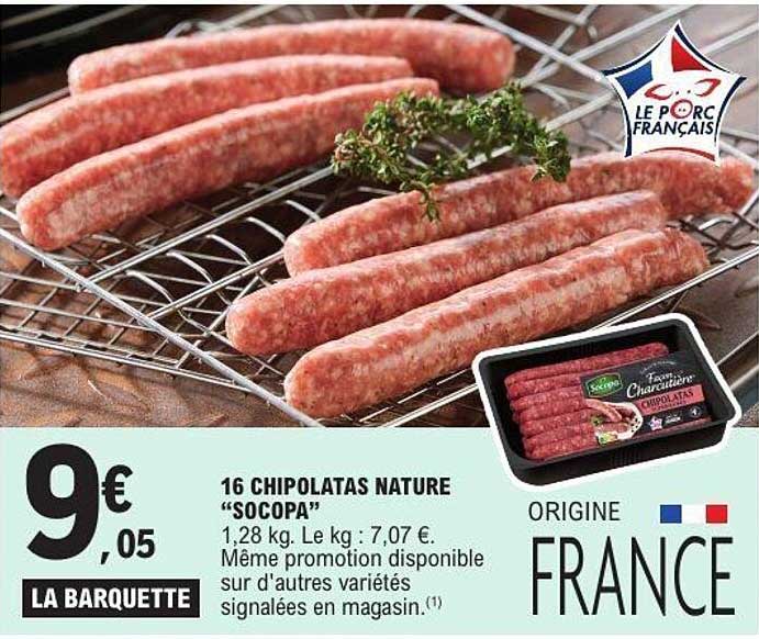 16 CHIPOLATAS NATURE “SOCOPA”