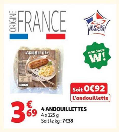 4 ANDOUILLETTES