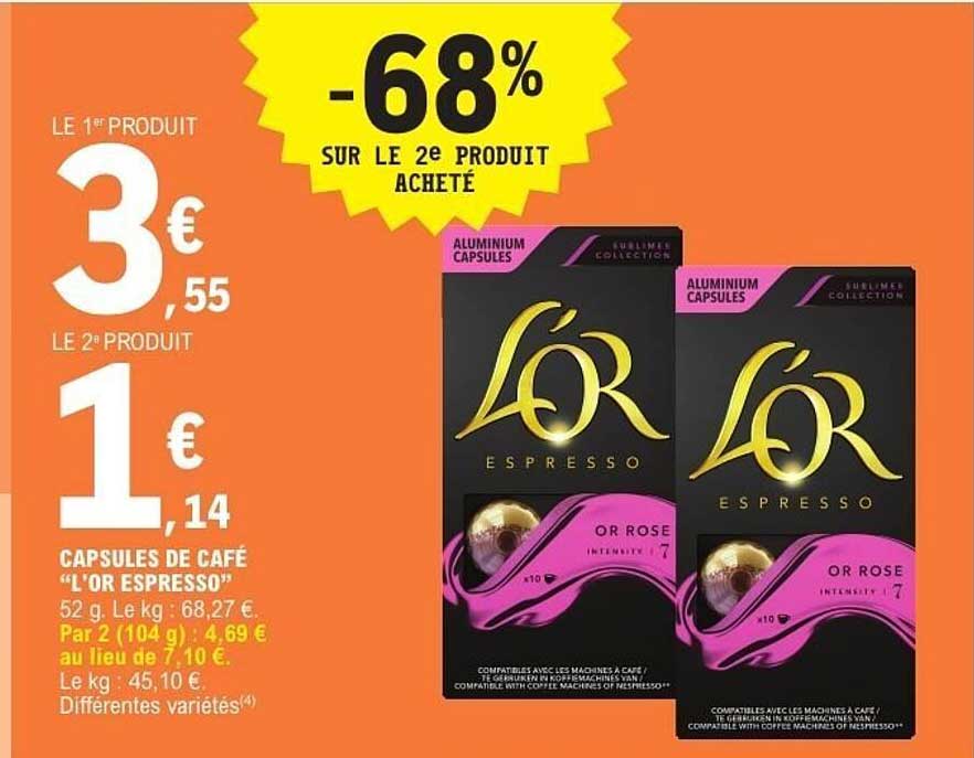 -68% sur le 2e produit acheté