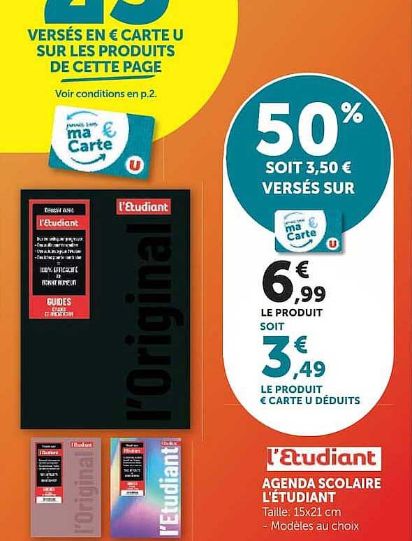 Agenda scolaire L’Etudiant