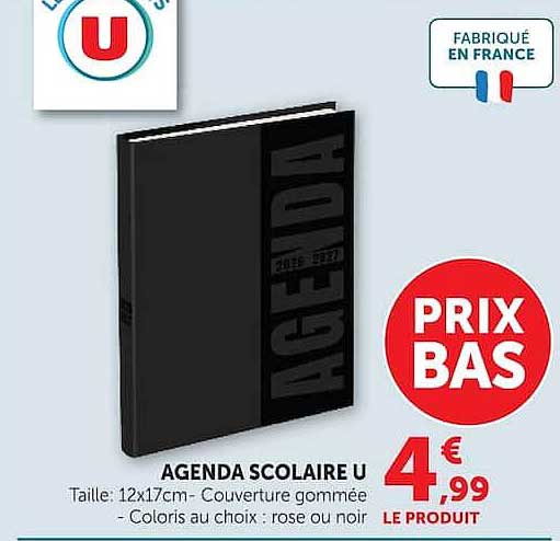 AGENDA SCOLAIRE U
