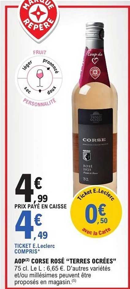 AOP(2) CORSE ROSÉ “TERRES OCRÉES”
