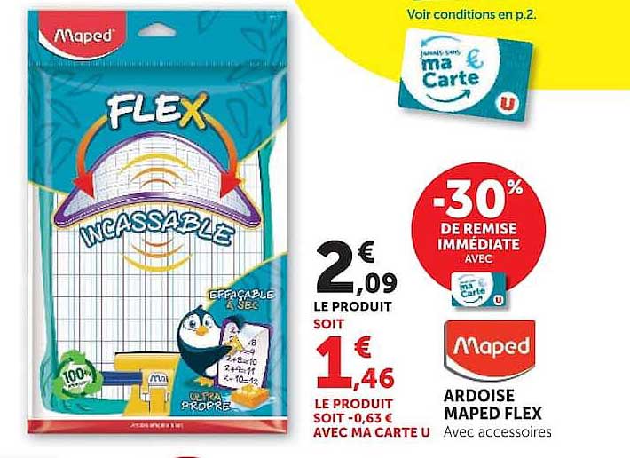 ARDOISE MAPED FLEX Avec accessoires
