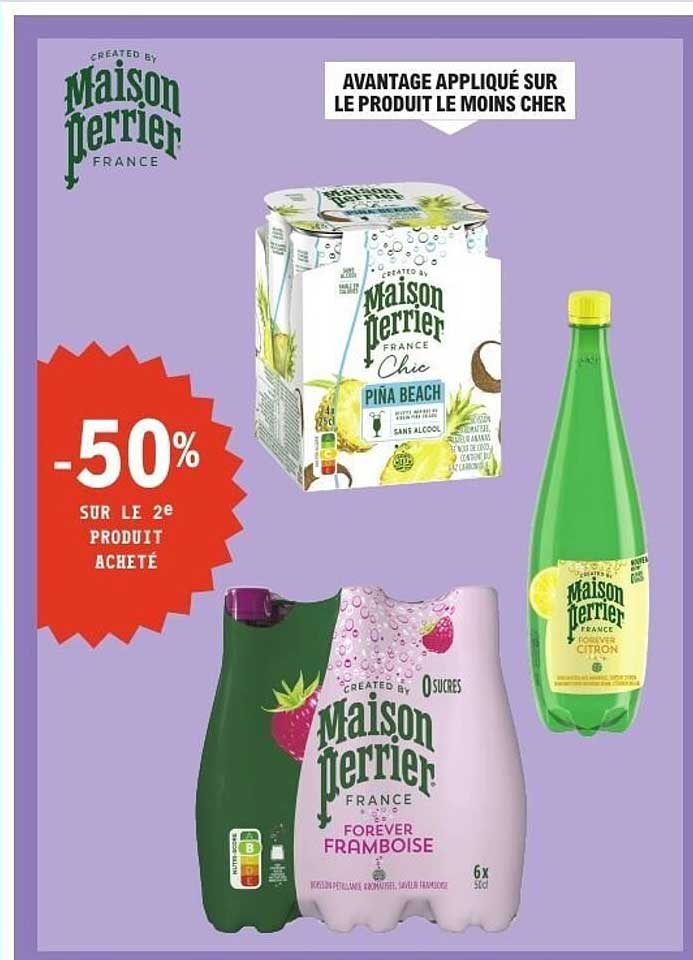 AVANTAGE APPLIQUÉ SUR LE PRODUIT LE MOINS CHER