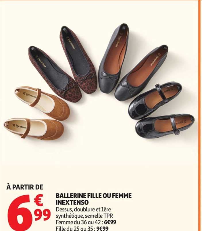 BALLERINE FILLE OU FEMME INEXTENSO