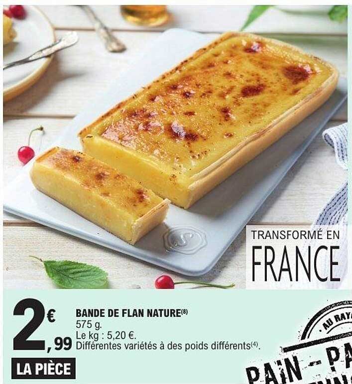 BANDE DE FLAN NATURE