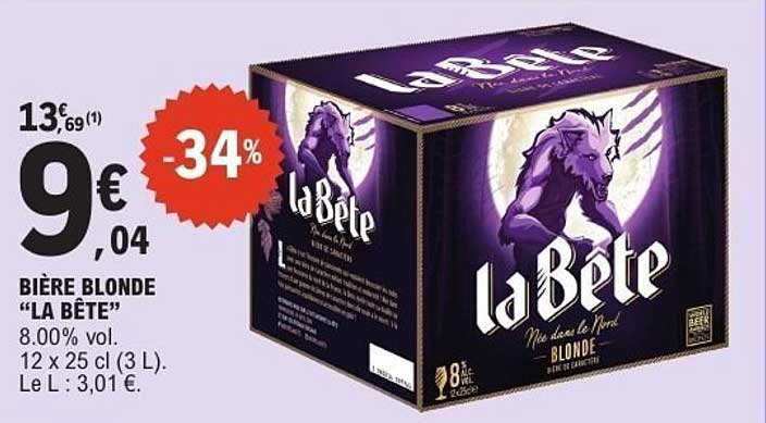 BIÈRE BLONDE "LA BÊTE"