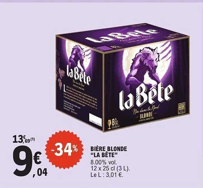 BIÈRE BLONDE “LA BÊTE”