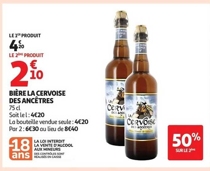 BIÈRE LA CERVOISE DES ANCÊTRES