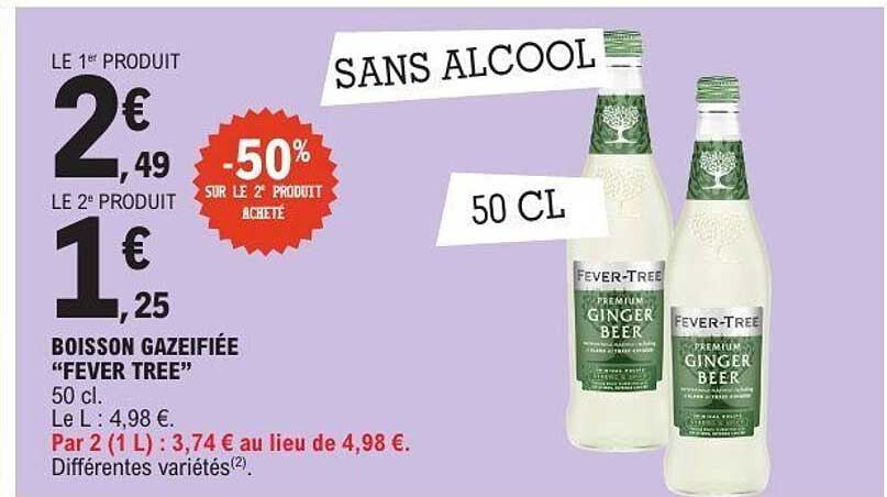BOISSON GAZEIFIEE “FEVER TREE”