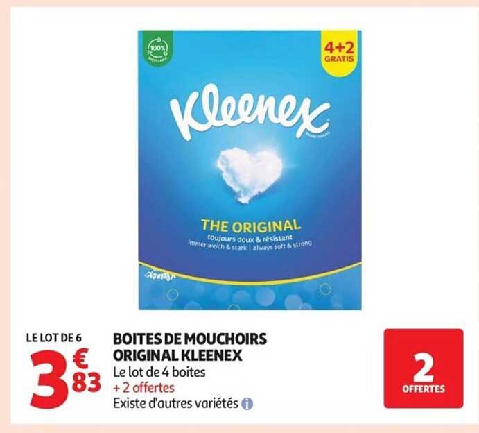 BOITES DE MOUCHOIRS ORIGINAL KLEENEX