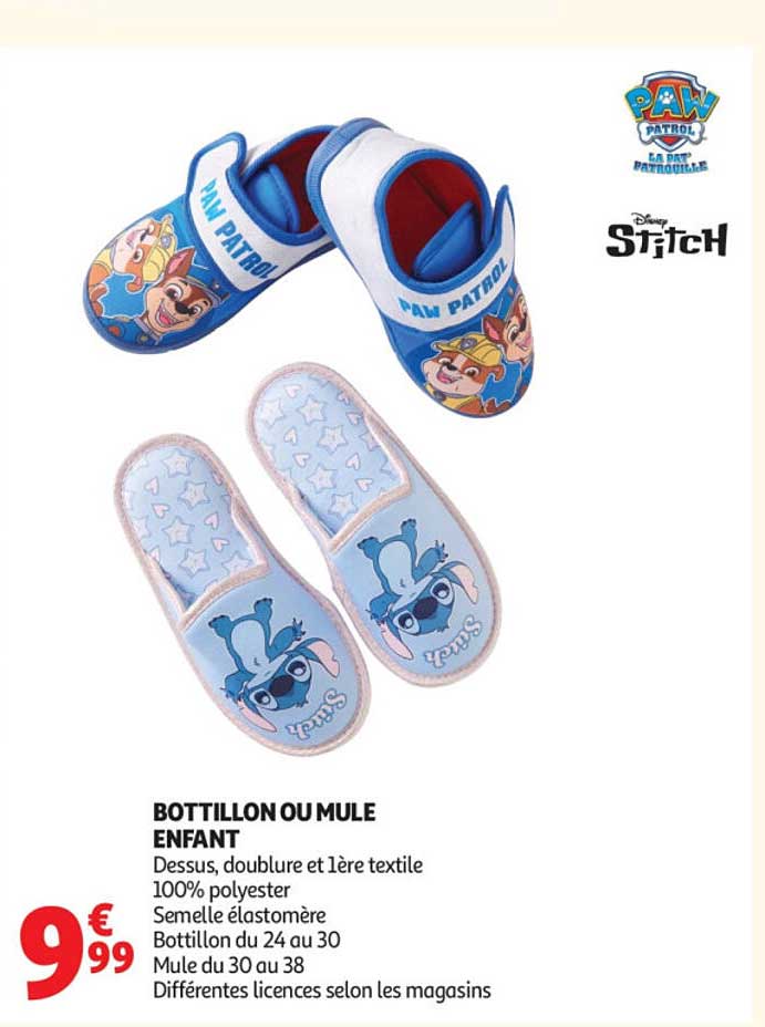 BOTTILLON OU MULE ENFANT