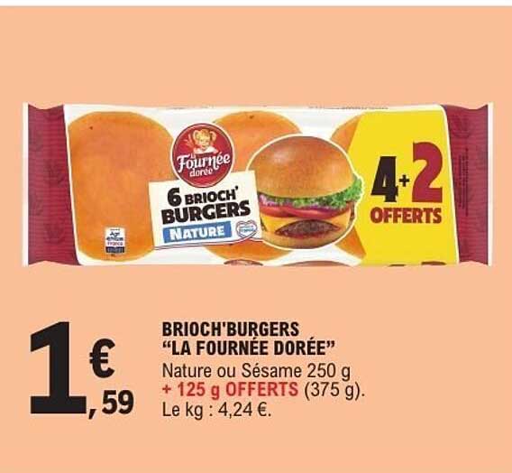 BRIOCH'BURGERS “LA FOURNÉE DORÉE”
