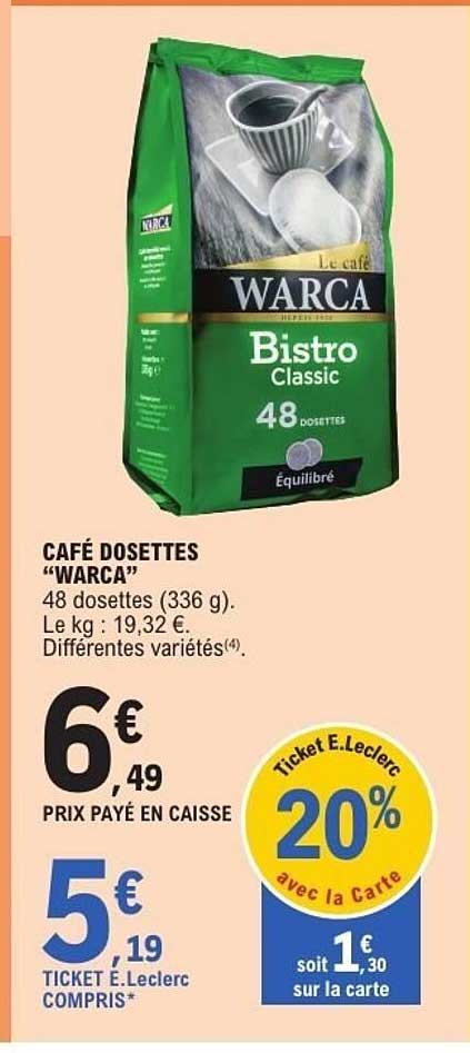 CAFÉ DOSETTES “WARCA”