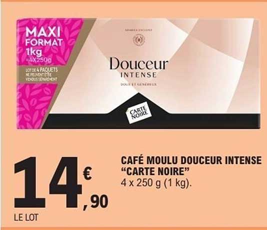 CAFÉ MOULU DOUCEUR INTENSE "CARTE NOIRE"