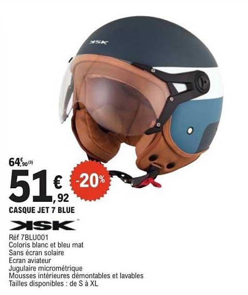 CASQUE JET 7 BLUE