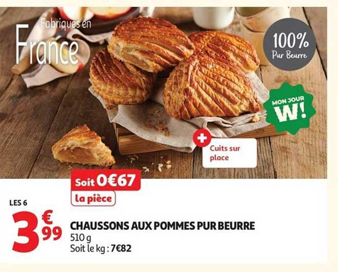 CHAUSSONS AUX POMMES PUR BEURRE