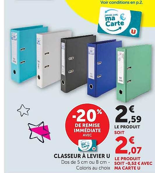 CLASSEUR À LEVIER U