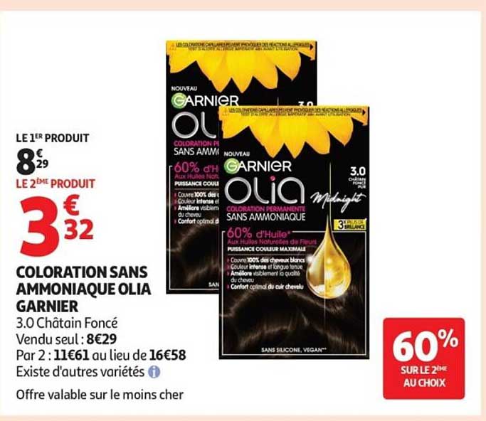 COLORATION SANS AMMONIAQUE OLIA GARNIER