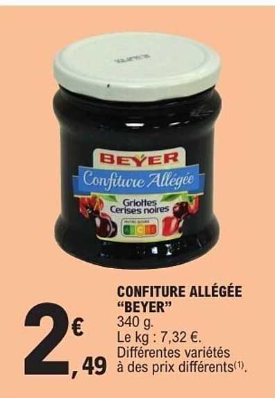 CONFITURE ALLÉGÉE "BEYER"