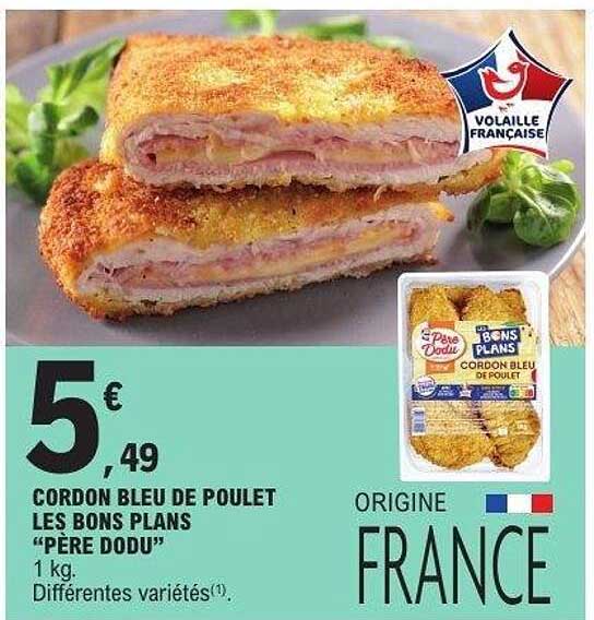 CORDON BLEU DE POULET LES BONS PLANS “PERE DODU”