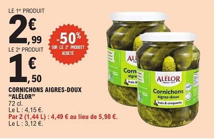 CORNICHONS AIGRES-DOUX "ALÉLOR"