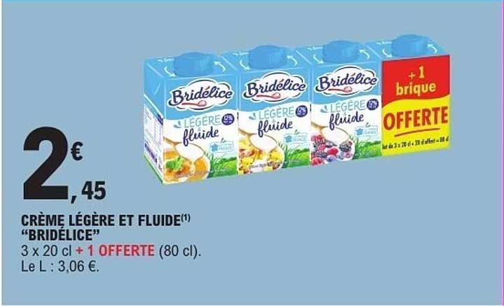CRÈME LÉGÈRE ET FLUIDE "BRIDÉLICE"