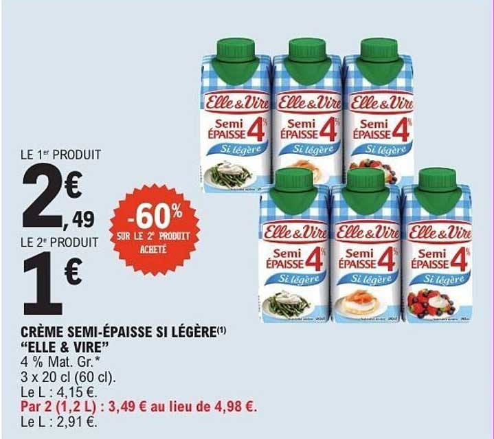 CRÈME SEMI-ÉPAISSE SI LÉGÈRE “ELLE & VIRE”