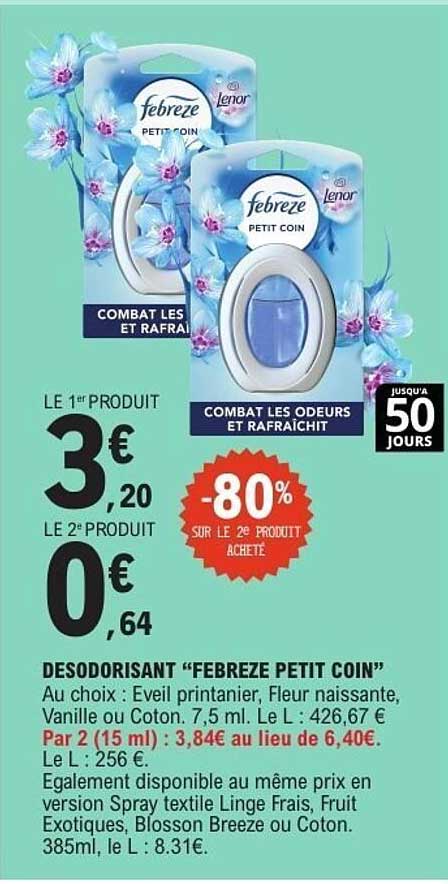 DESODORISANT "FEBREZE PETIT COIN"
