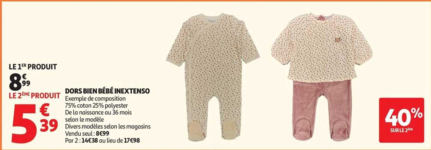 DORS BIEN BÉBÉ INEXTENSO