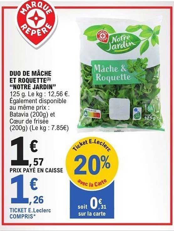 DUO DE MÂCHE ET ROQUETTE “NOTRE JARDIN”