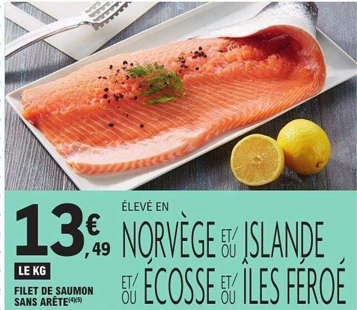 FILET DE SAUMON SANS ARÊTE (4*5)