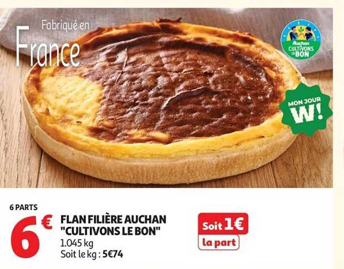FLAN FILIÈRE AUCHAN "CULTIVONS LE BON"