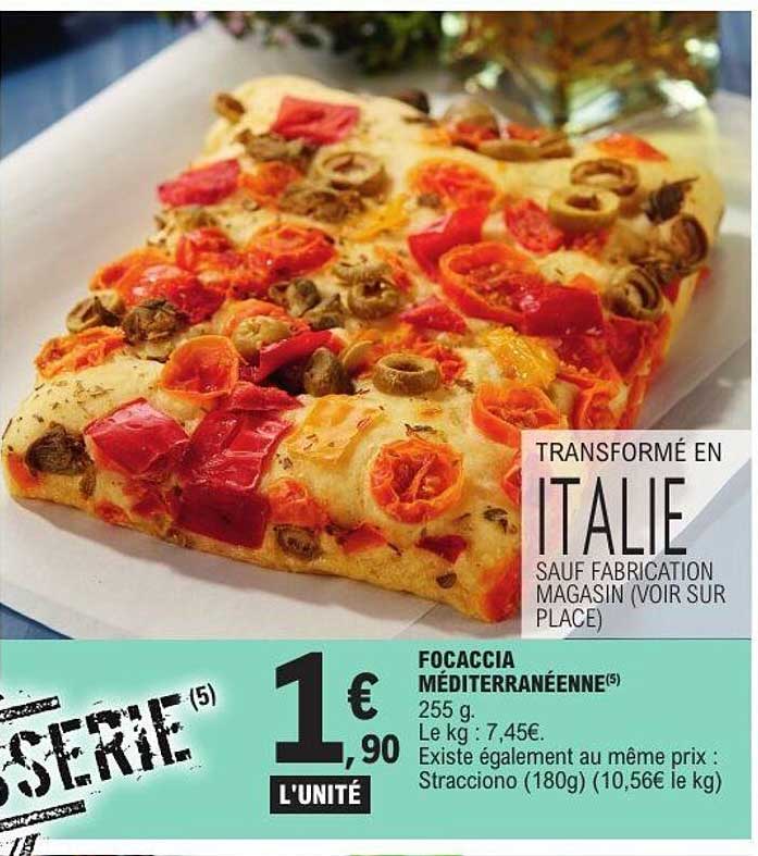 FOCACCIA MÉDITERRANÉENNE