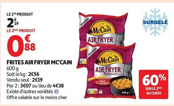 FRITES AIR FRYER McCAIN