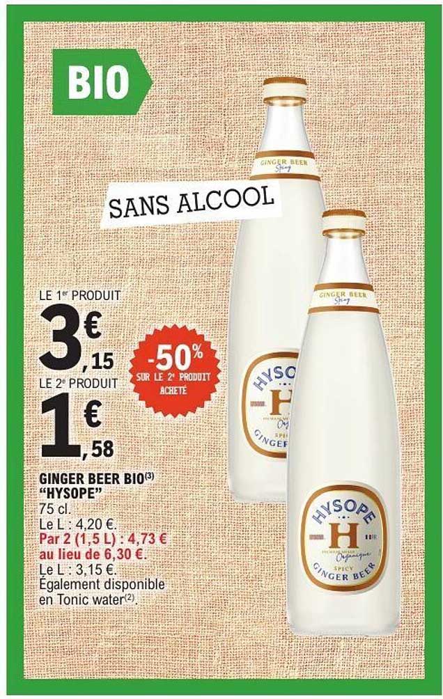 GINGER BEER BIO(3) "HYSOPE"
