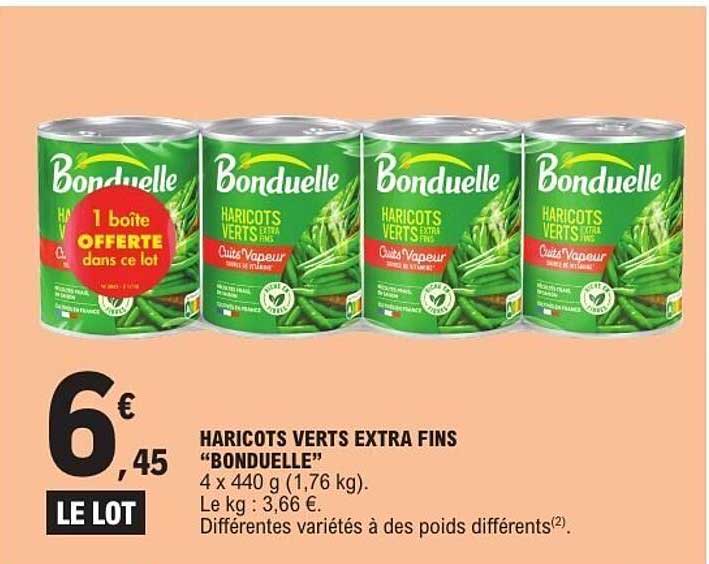 HARICOTS VERTS EXTRA FINS “BONDUELLE”