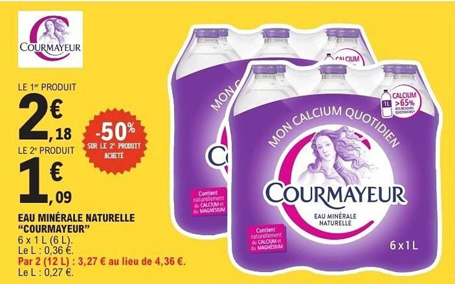 LE 1er PRODUIT 2€18 LE 2e PRODUIT 1€09