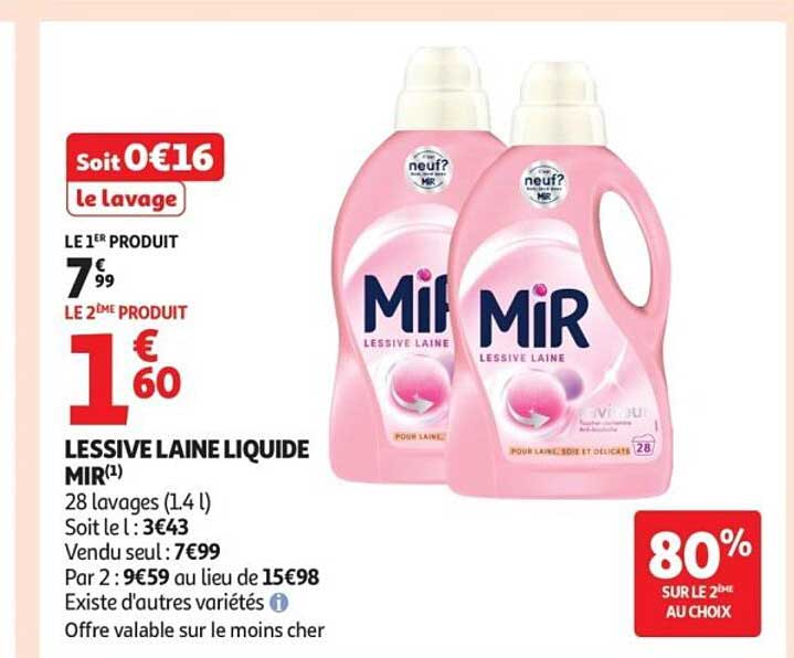 LESSIVE LAINE LIQUIDE MIR